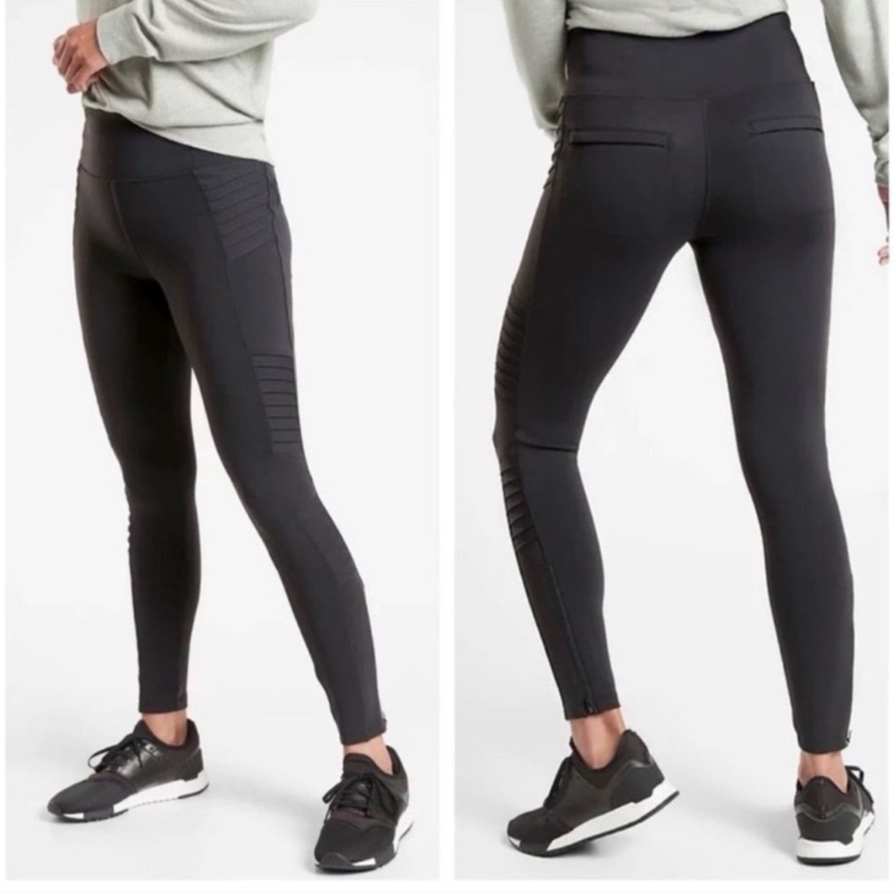 ATHLETA Delancey Moto Tight‎ Size Small EUC